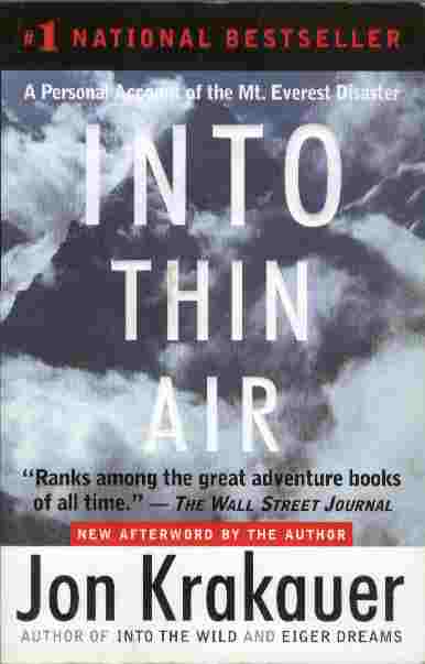 Image for Into Thin Air -- A Personal Account of the Mount Everest Disaster