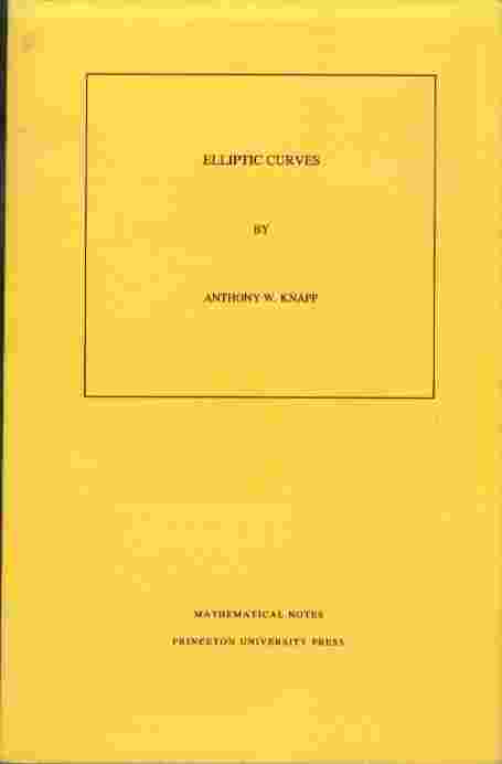 Image for Elliptic Curves  - Mathematical Notes 40