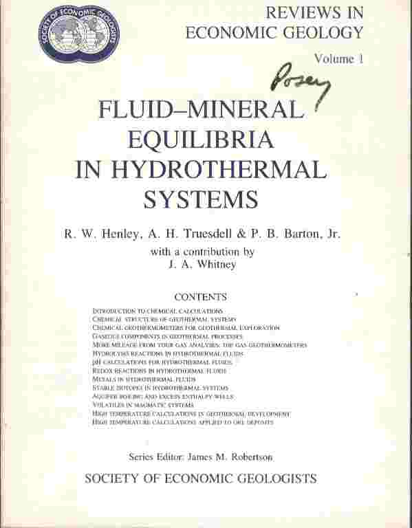 Image for Fluid-Mineral Equilibria in Hydrothermal Systems