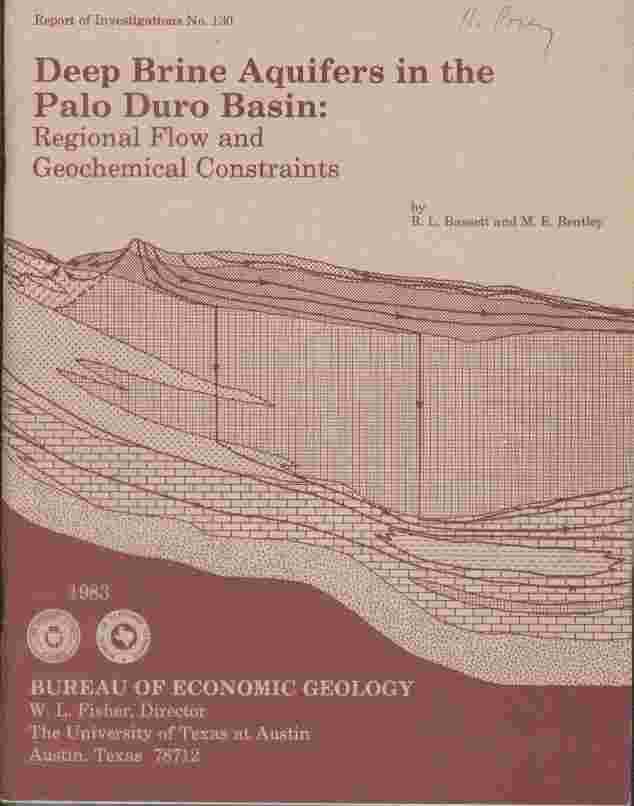 Image for Deep Brine Aquifers in the Palo Duro Basin: Regional Flow and Geochemical Constraints  - Report of Investigations No. 130