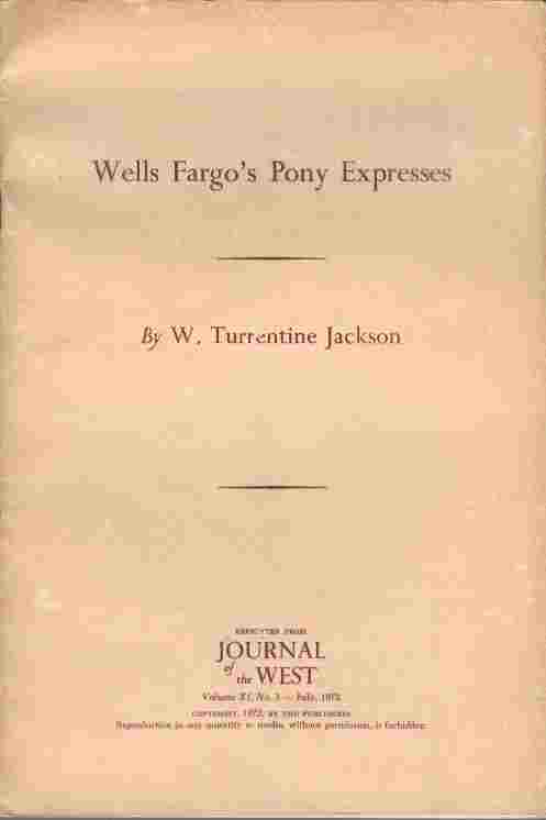 Image for Wells Fargo's Pony Express