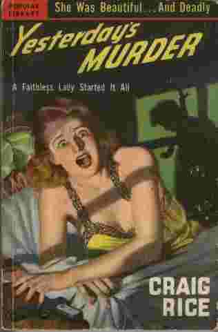 Image for Yesterday's Murder - A faithless lady started it all